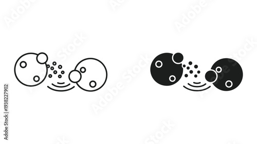 Particles Transferring Between Spheres Data Exchange Concept