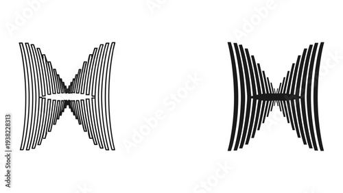 Abstract Tunnel Perspective Modern Graphic Design