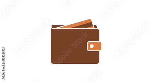 Brown Leather Wallet with Card Slot.