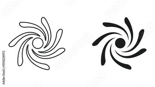 Swirl Vortex Symbol Vector Motion Design