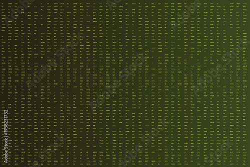 Dark greenish yellow background with a vibrant digital flow of binary code numbers