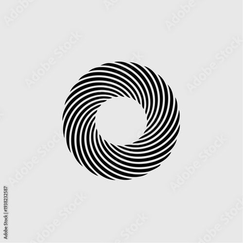A unique black and white fingerprint vector illustration featuring an abstract pattern design for digital identity and forensic security technology