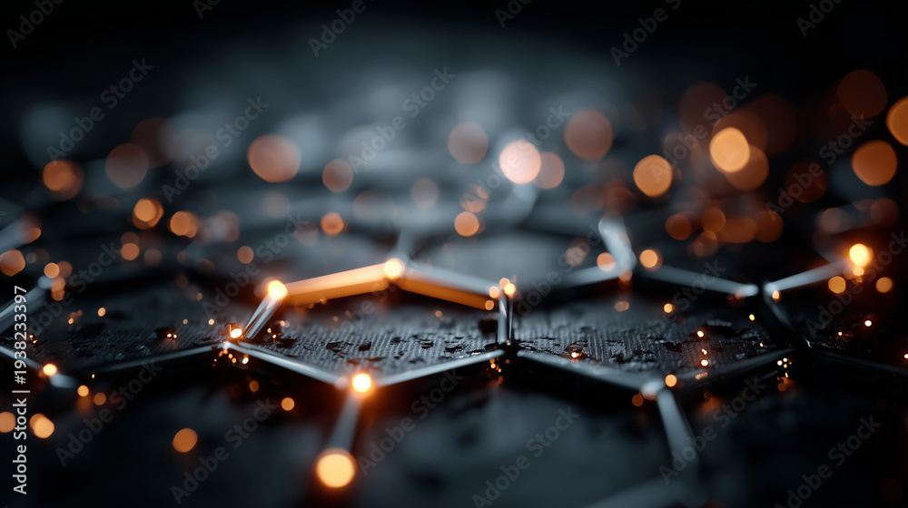 custom made wallpaper toronto digitalAbstract big data network technology background with glowing connecting dots and lines