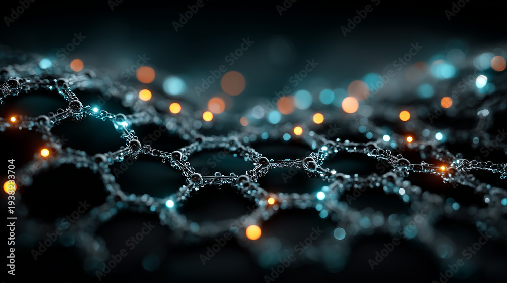 custom made wallpaper toronto digitalAbstract big data network technology background with glowing connecting dots and lines