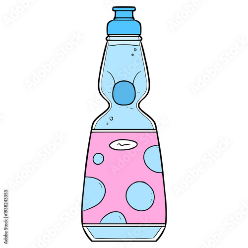 bubble gum ramune illustration hand drawn isolated vector