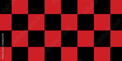 Red and Black Lumberjack Buffalo Plaid Seamless Pattern