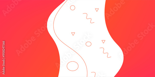 Colorful banner template with gradient color. Design with liquid form. with a combination of yellow and pink with a modern and luxurious concept