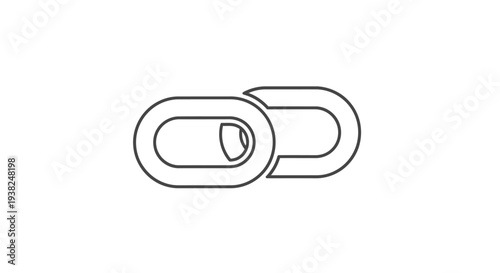 Chain link metal object closeup.