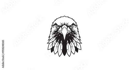 Close up of eagle head.