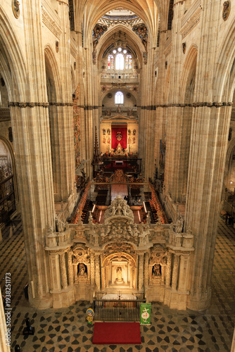 фотографія aerial view of the Chancel in the Salamanca Cathedral, Salamanca, Spain