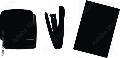 Black Paper Notebook Binder Clips