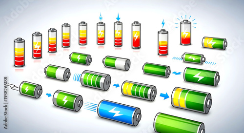 Medical professionals and symbols representing healthcare services and medicine in a collection of flat design icons on a white background viewed from directly above