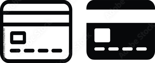 A black mobile phone vector icon set featuring 3d technology buttons for business web design and internet credit card sign symbols