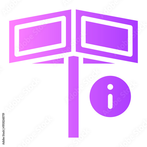info gradient icon