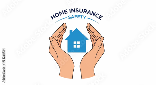 Hands holding a house symbolizing home insurance safety from a protective viewpoint