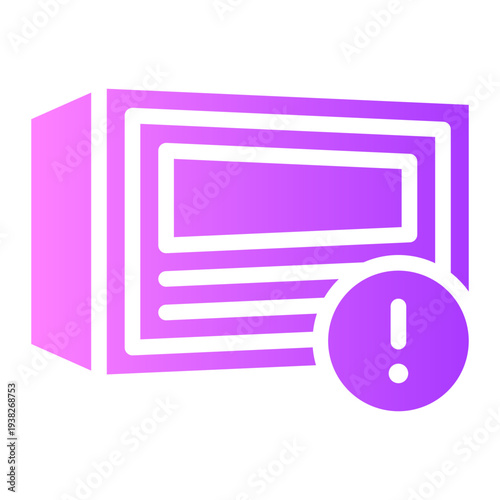 warning gradient icon