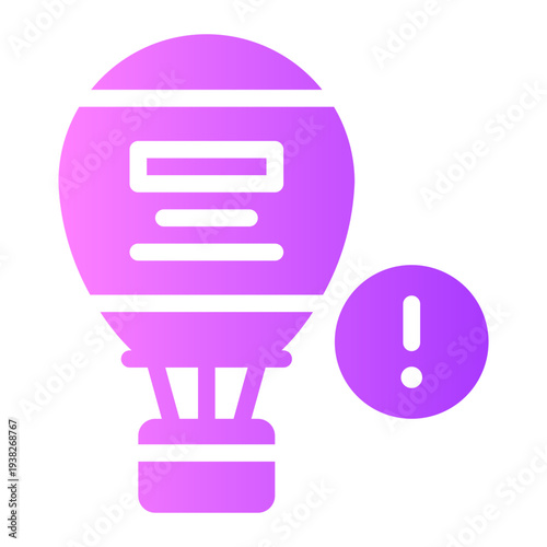 warning gradient icon