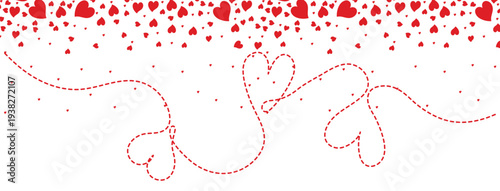 Abstract heart pattern for valentine's day wedding mother's day love symbol textiles banners wallpapers backgrounds with red hearts