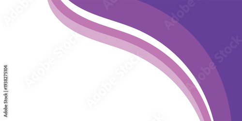 Abstract Purple and Violet Wavy Background with Elegant Curved Layers and White Space illustration