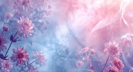 animated floral tie dyed abstract background featuring gentle lighting