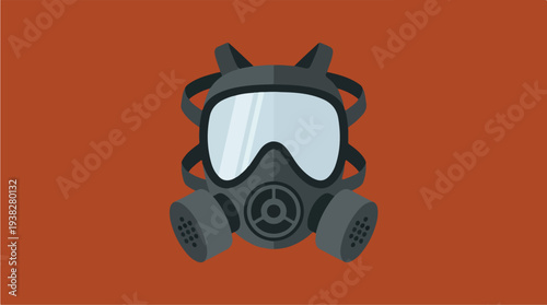 Gas Mask Respirator Protection Equipment.