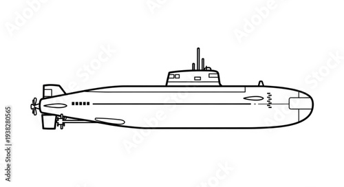 Submarine Underwater Military Vessel Navy.