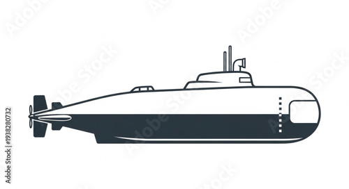 Submarine Underwater Military Vessel Navy.