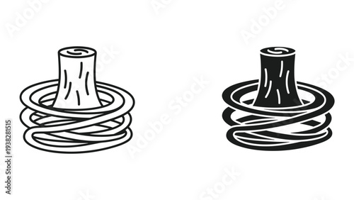 Tornado Spiral Vector Design Concept