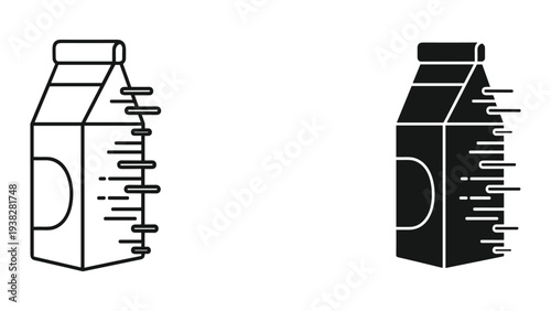 Milk carton delivery speed motion graphics