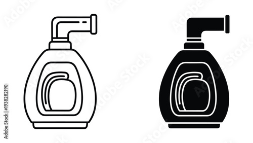 Dispenser Bottle Icon Liquid Product Packaging