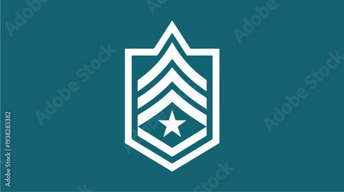 Military Rank Insignia Sergeant First Class Emblem.
