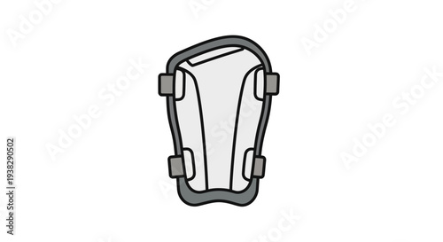 Sports Shin Guard Icon - Protective Gear for Athletes