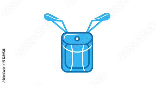 Blue Crossbody Bag Icon