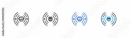 Set of dialogue icon collection in multiple style. Icon suitable for web and mobile application