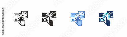 Set of interface icon collection in multiple style. Icon suitable for web and mobile application