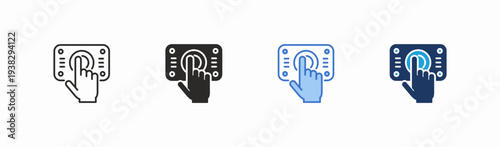 Set of interact icon collection in multiple style. Icon suitable for web and mobile application