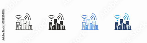 Set of urbanist icon collection in multiple style. Icon suitable for web and mobile application