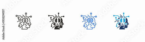 Set of synthesist icon collection in multiple style. Icon suitable for web and mobile application