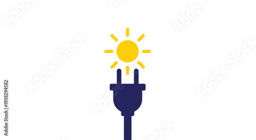 Electric plug with sun energy.