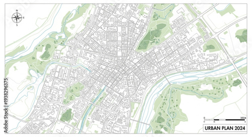 Urban Plan Map Design Layout.