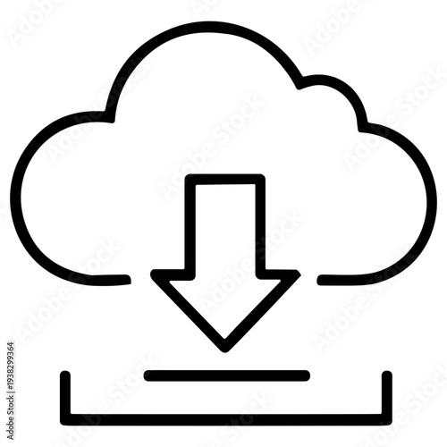 Internet Service Outline Icon