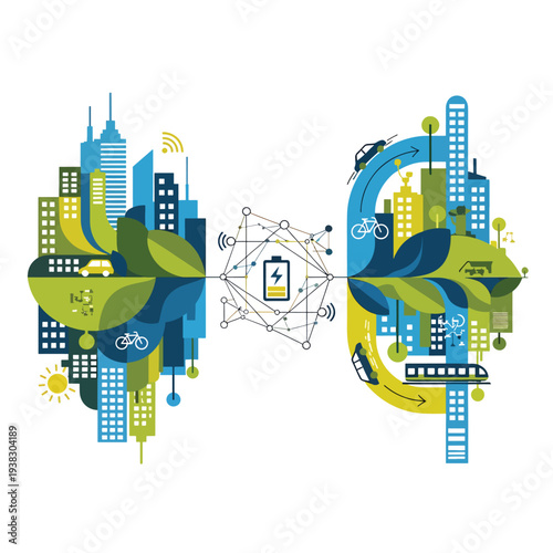 Sustainable City Concept Art