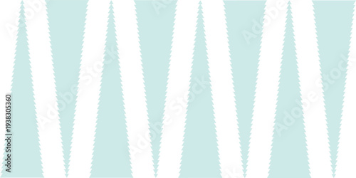 Abstract zigzag triangle pattern in soft blue and white tones. Minimal geometric background with repeating sharp peaks. Modern retro texture for wallpaper, textile, and surface design. 