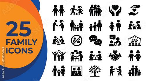 Family icons represent connection and shared.