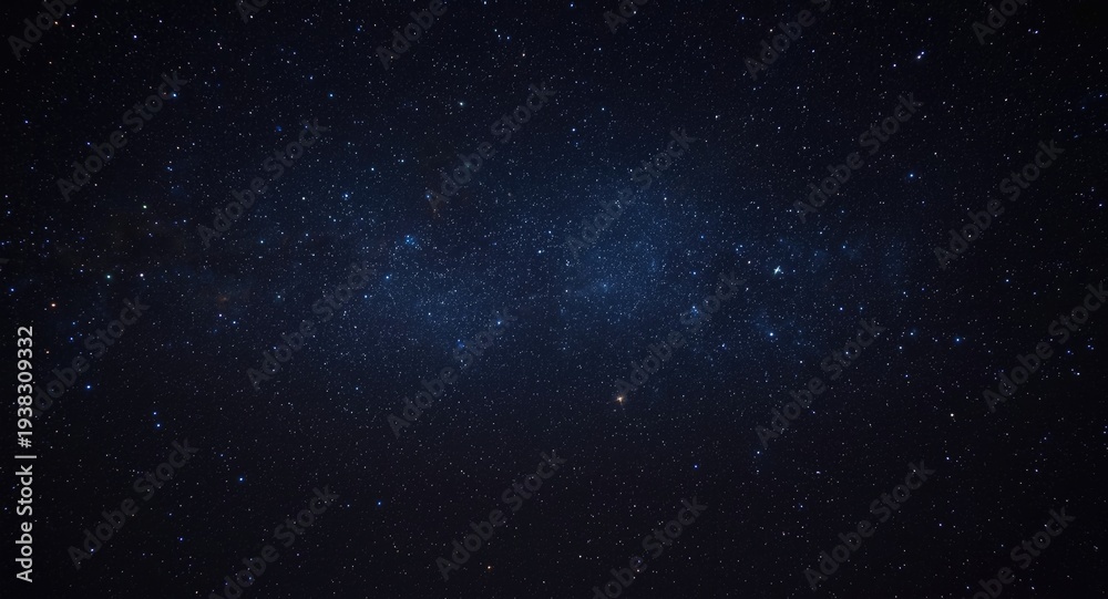 Fototapeta premium Astronomical background showcasing dark space with luminous star clusters and copy space