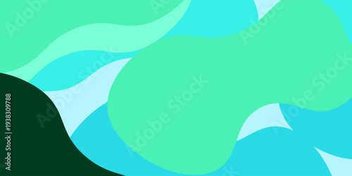 Light Blue, Green vector blurred template. Colorful abstract illustration with gradient crooked lines. The template can be used as a background for cell phones.