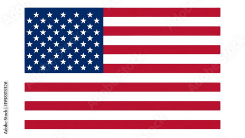 American flag with stars and stripes, a symbol of patriotism and freedom