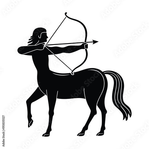 a mythical creature with the upper body of a human and the lower body of a horse