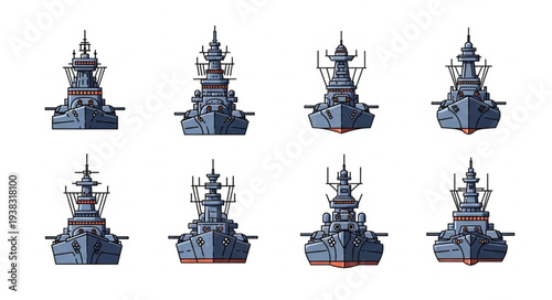 Warships in Formation Naval Vessels.