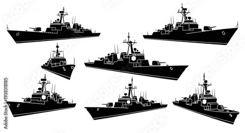 Warships Naval Vessels Fleet Ships.